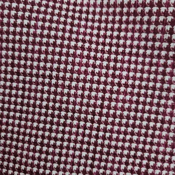 Adrienne Vittadini Trouser Dress Pants Womens 12 Red White Checked Mid Rise Zip - Picture 4 of 9